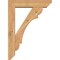 Ekena Millwork Olympic Slat Smooth Bracket w/ Offset Brace, Western Red Cedar, 5 1/2"W x 22"D x 30"H BKT0604X22X30OLY06SWR - alternate 3